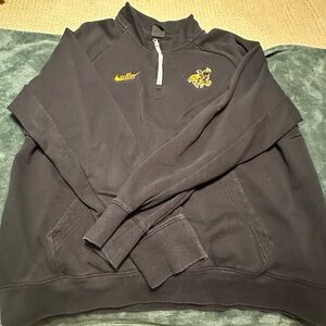 Nike Black Iowa Quarter Zip-Up Sweater